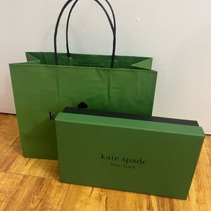Kate Spade storage Box and shopping bag